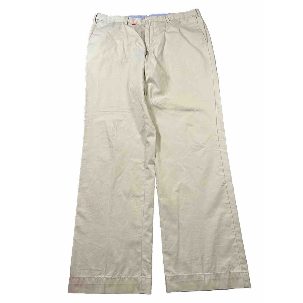 Polo Ralph Lauren Chino Pants Men‎ 35x32 Beige Stretch Classic Fit Stone Cream